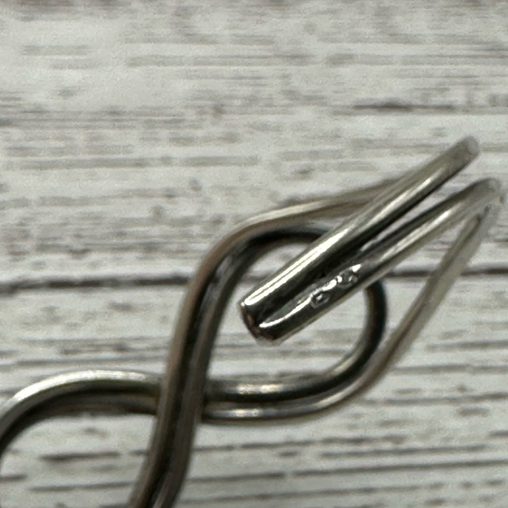 Stylish Silver Infinity Cuff Bracelet - image 4